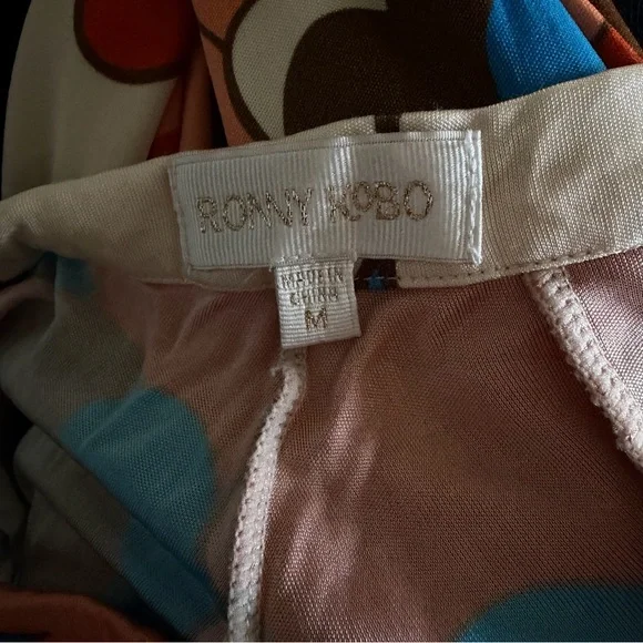 Ronny Kobo Multicolor Floral Jojo Pants Size Medium 41153 - Picture 9 of 13